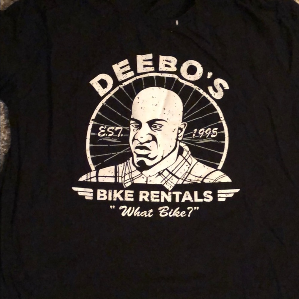 Black Tee Shirt Debo’s Bike Shop